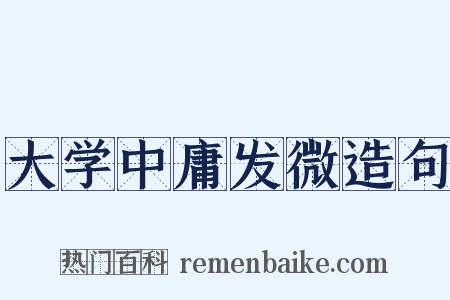 大学中庸发微造句是什么意思的图片